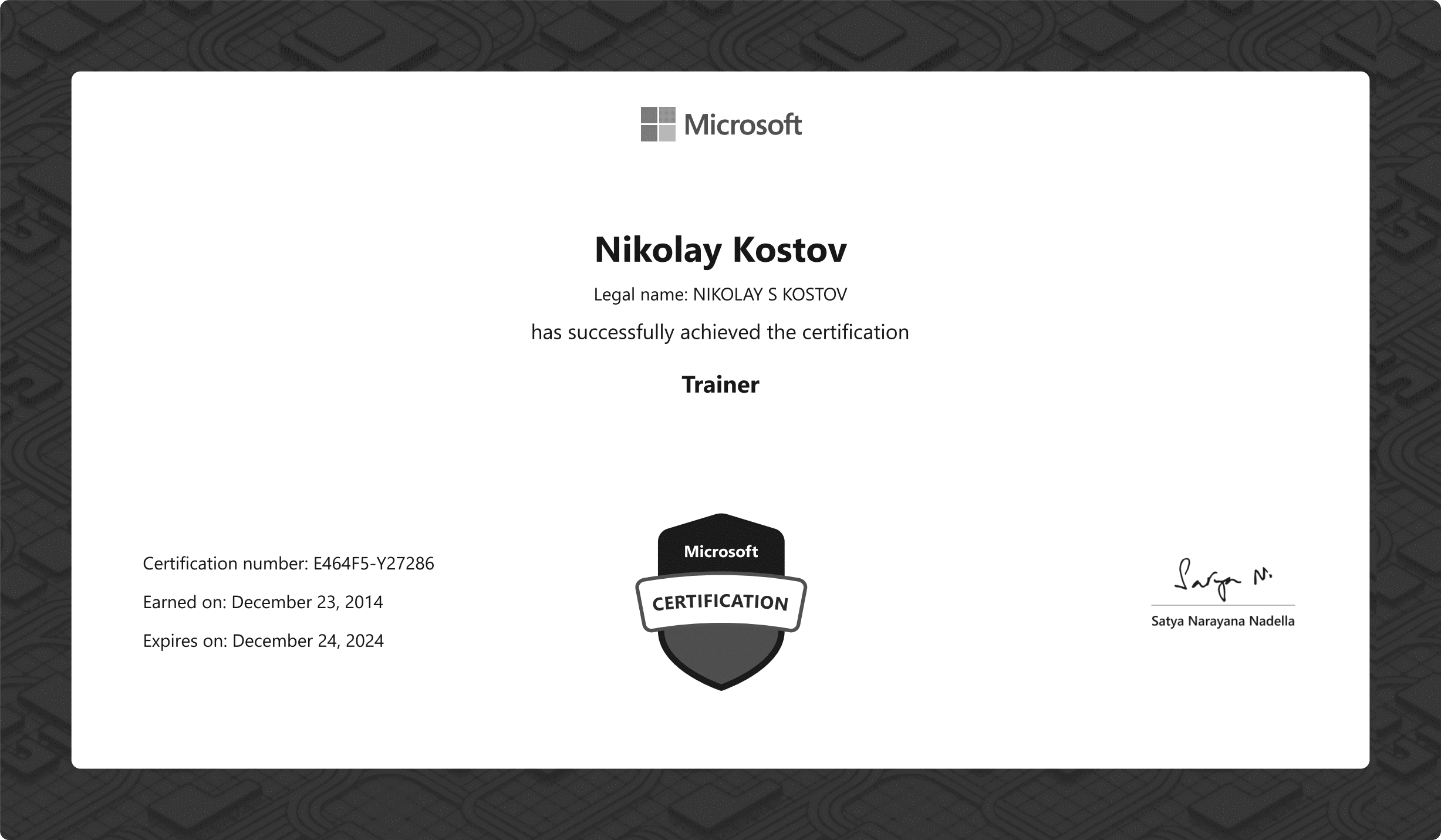 Celebrating a Decade as a Microsoft Certified Trainer